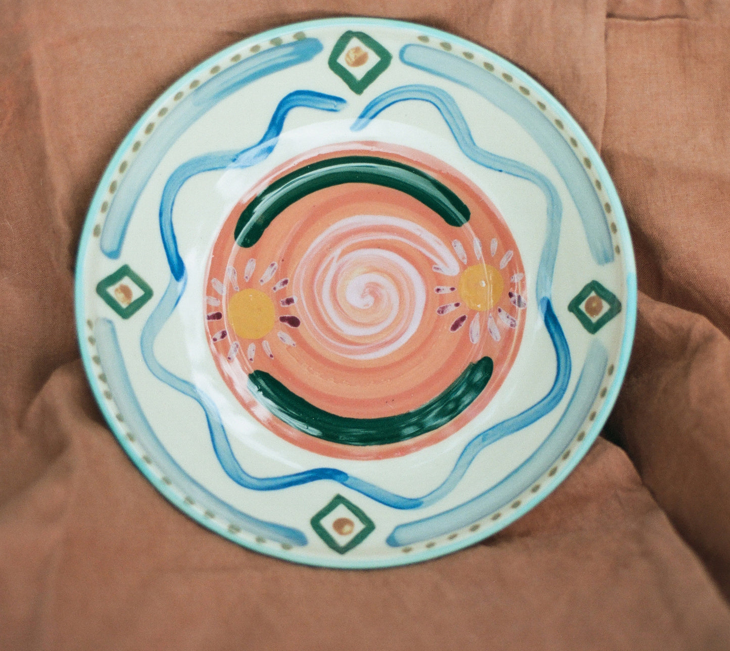 Hand-Painted Large Bowl