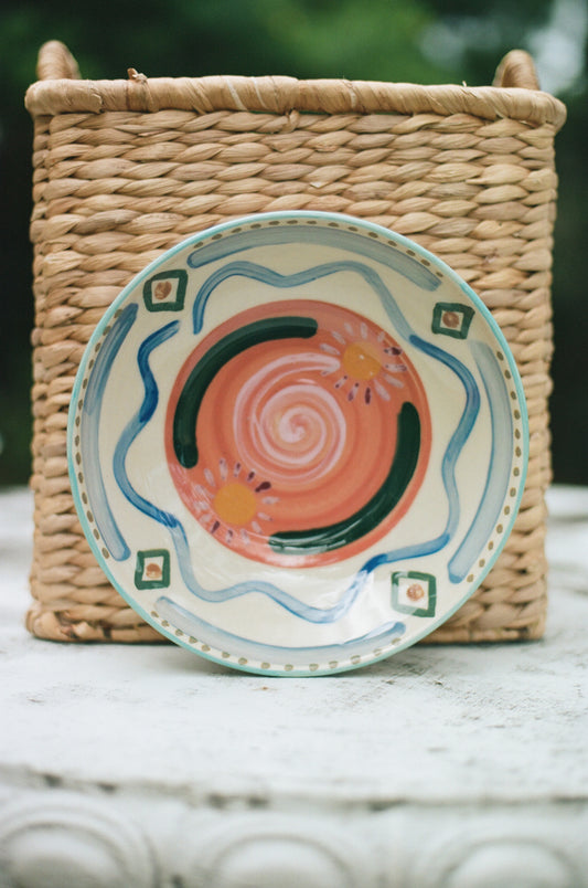 Hand-Painted Large Bowl