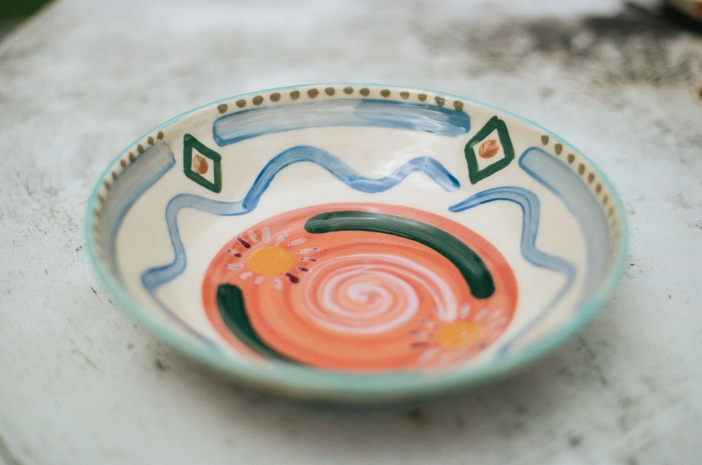 Hand-Painted Large Bowl