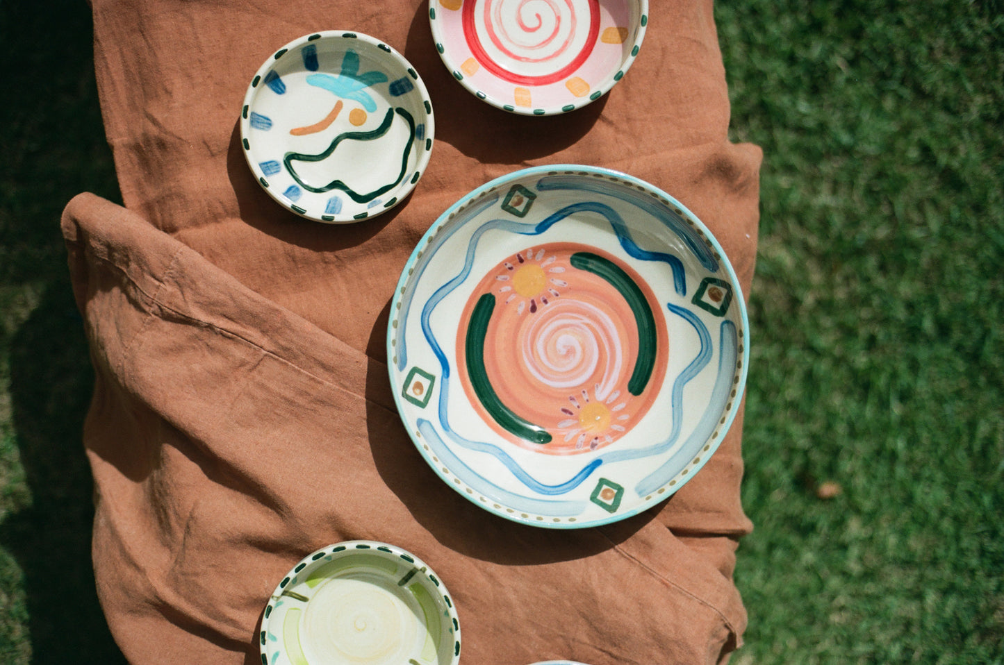 Hand-Painted Large Bowl