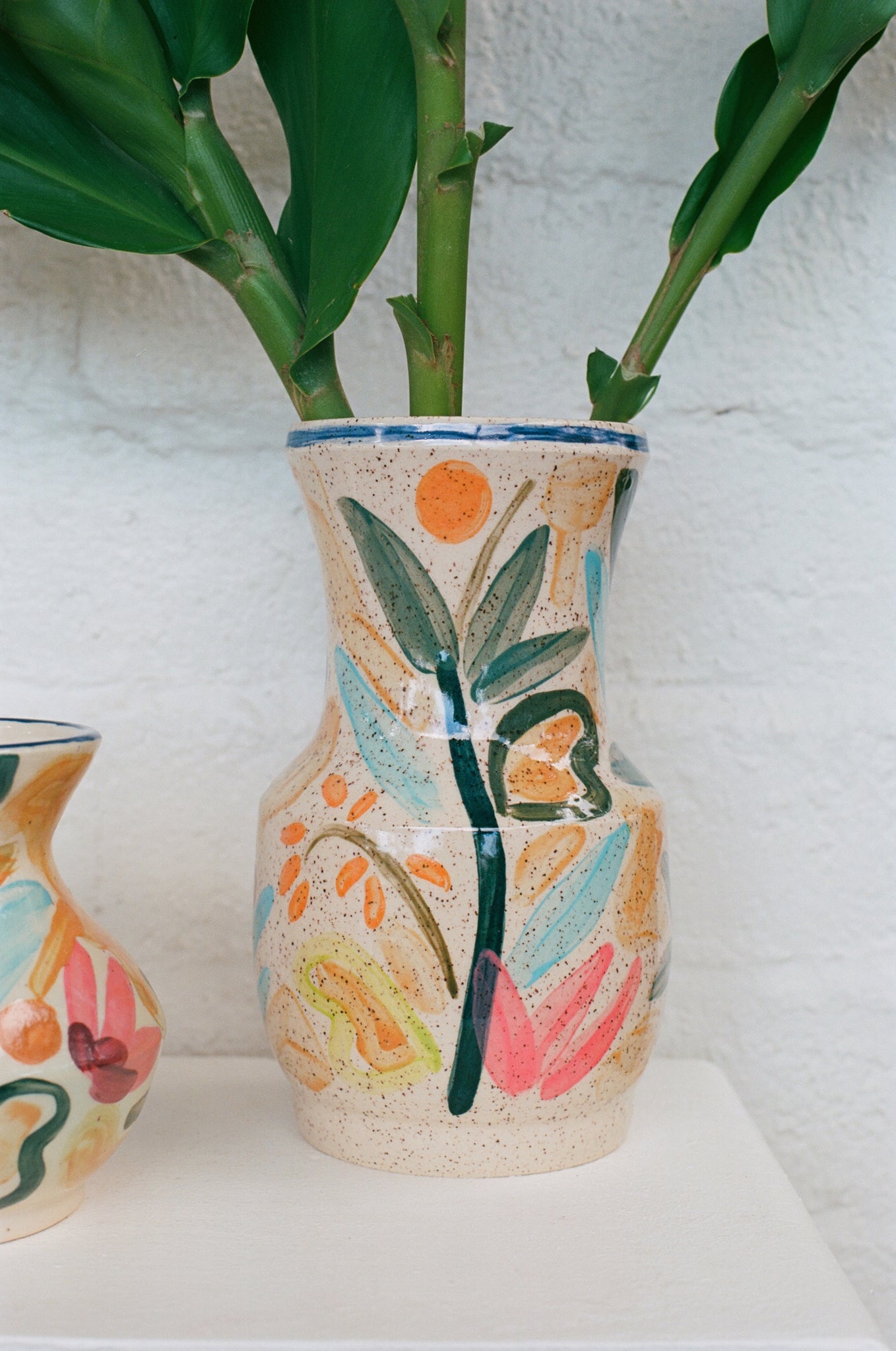 Hand-Painted Large Vase