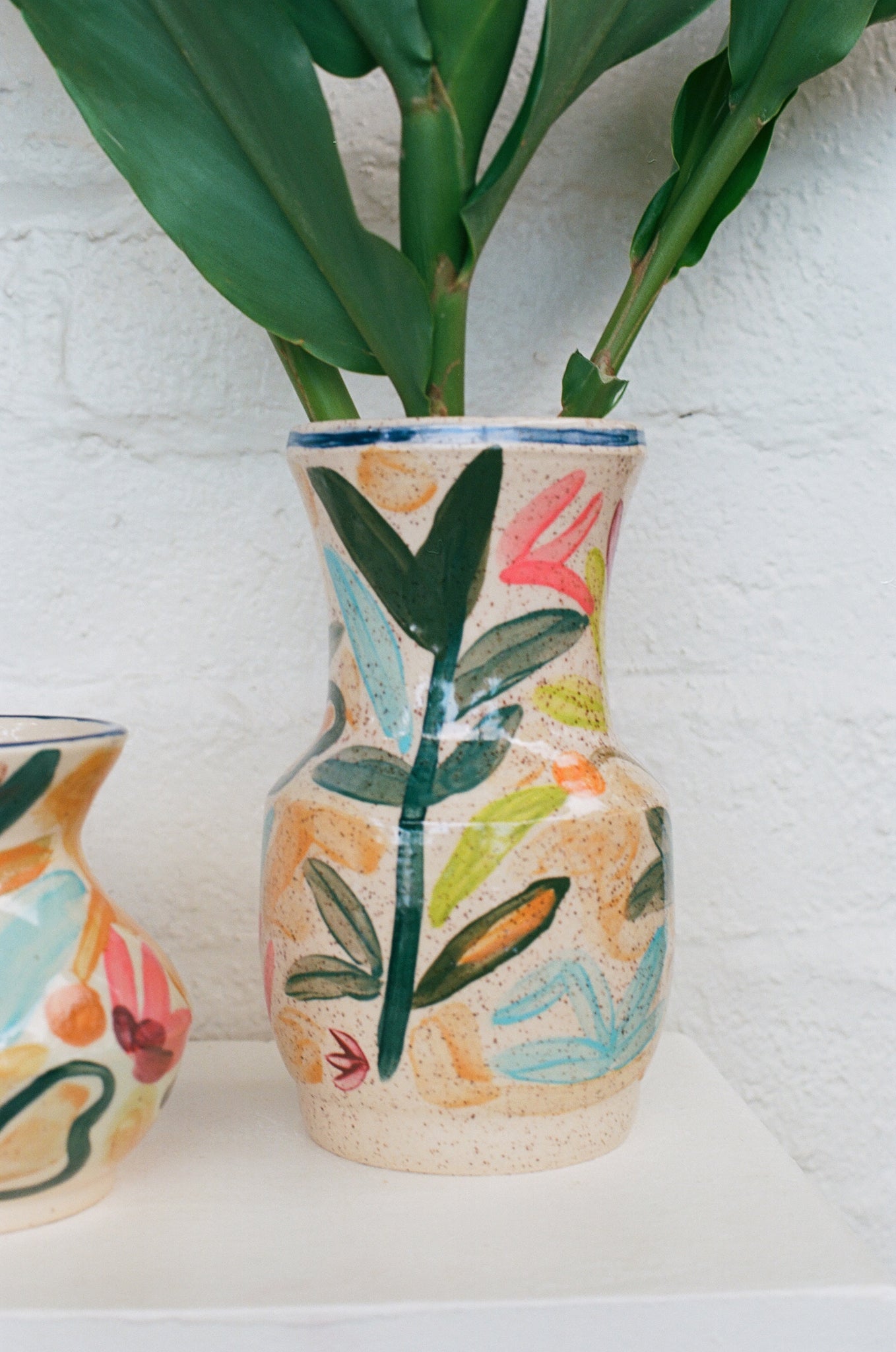 Hand-Painted Large Vase