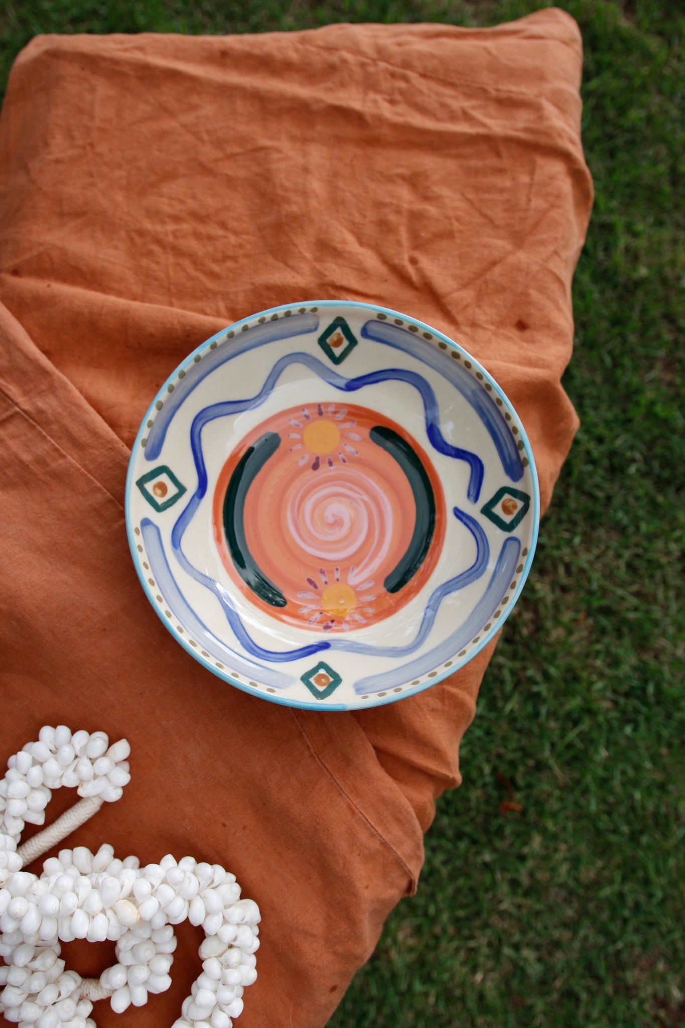 Hand-Painted Large Bowl