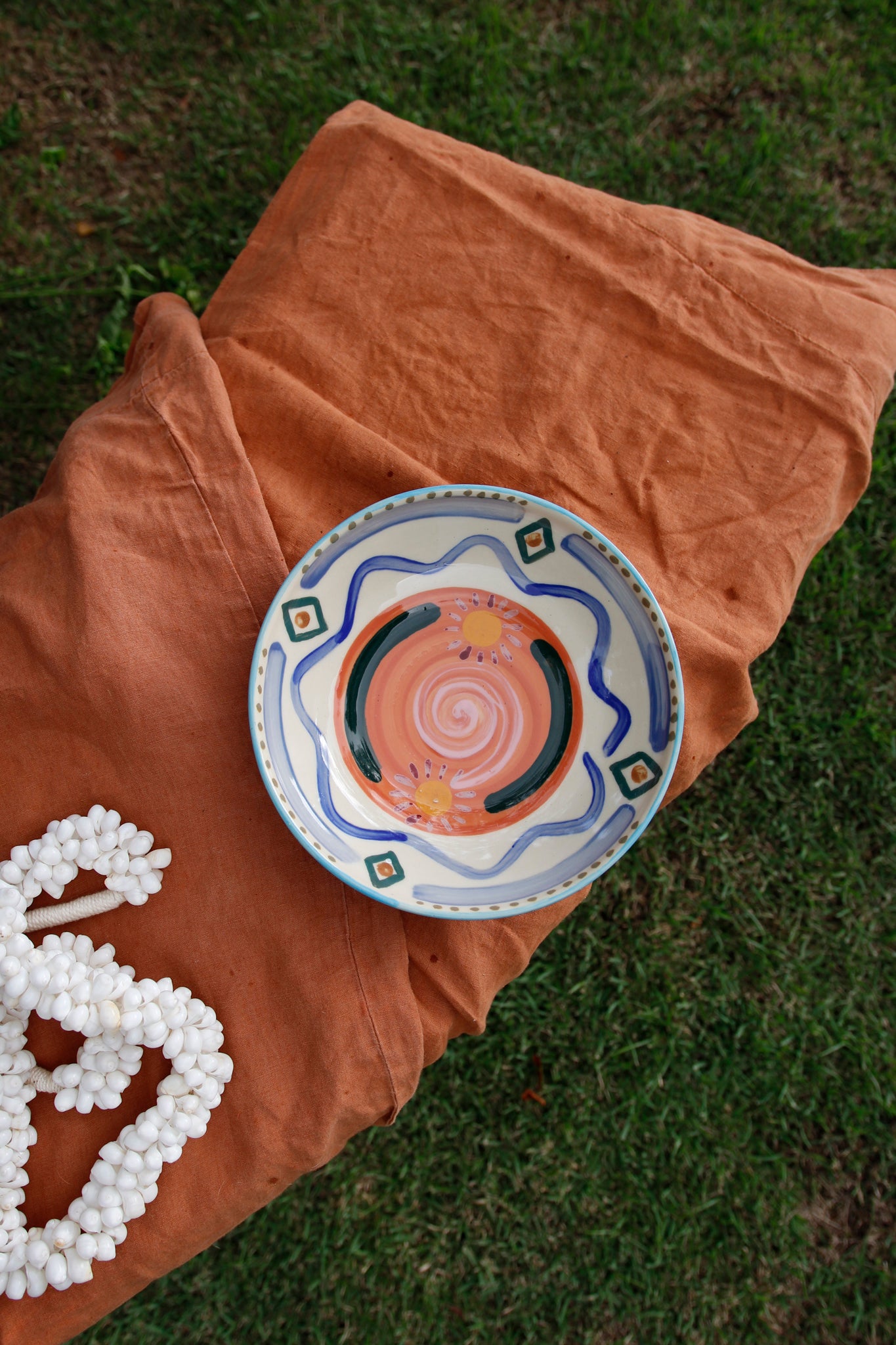 Hand-Painted Large Bowl